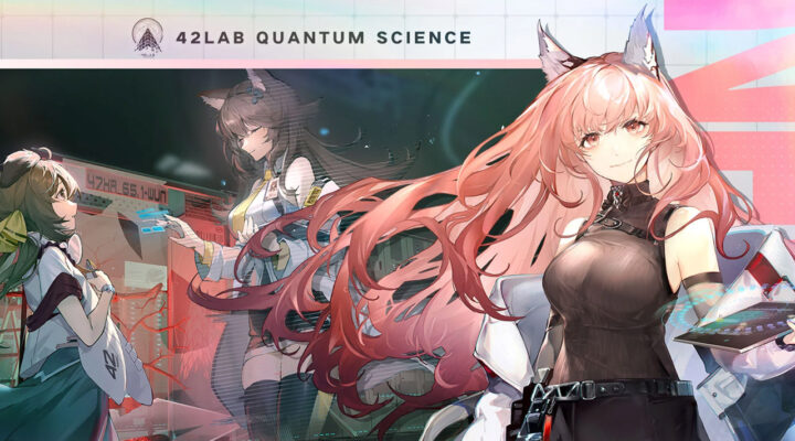 The featured image for our Girls' Frontline: Neural Cloud reroll guide, featuring a character appear to another on a hologram, with a woman character facing the camera in the corner.