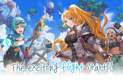 The featured image for our Airship Knights codes guide, featuring a group of knights looking joyfully towards the camera.