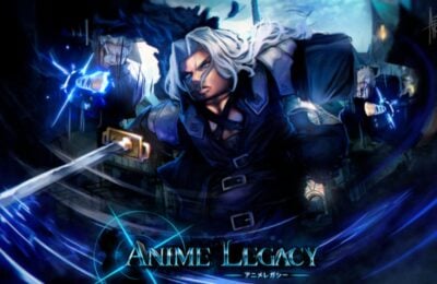 Feature image for our Anime Legacy codes guide. It shows a Roblox version of Sephiroth.
