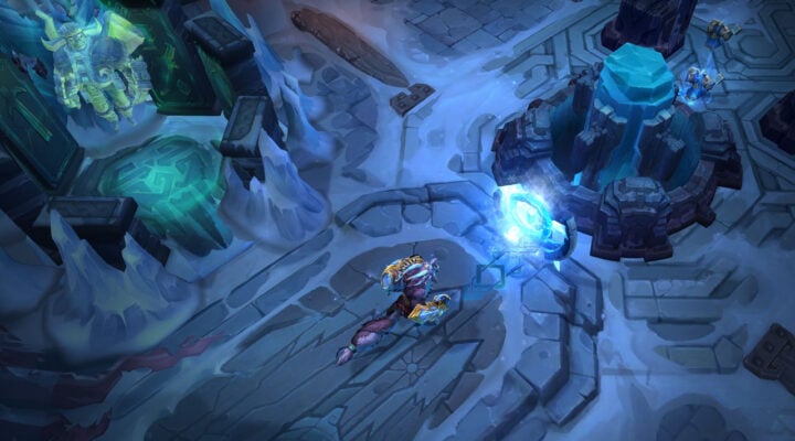 A character fighting in ARAM