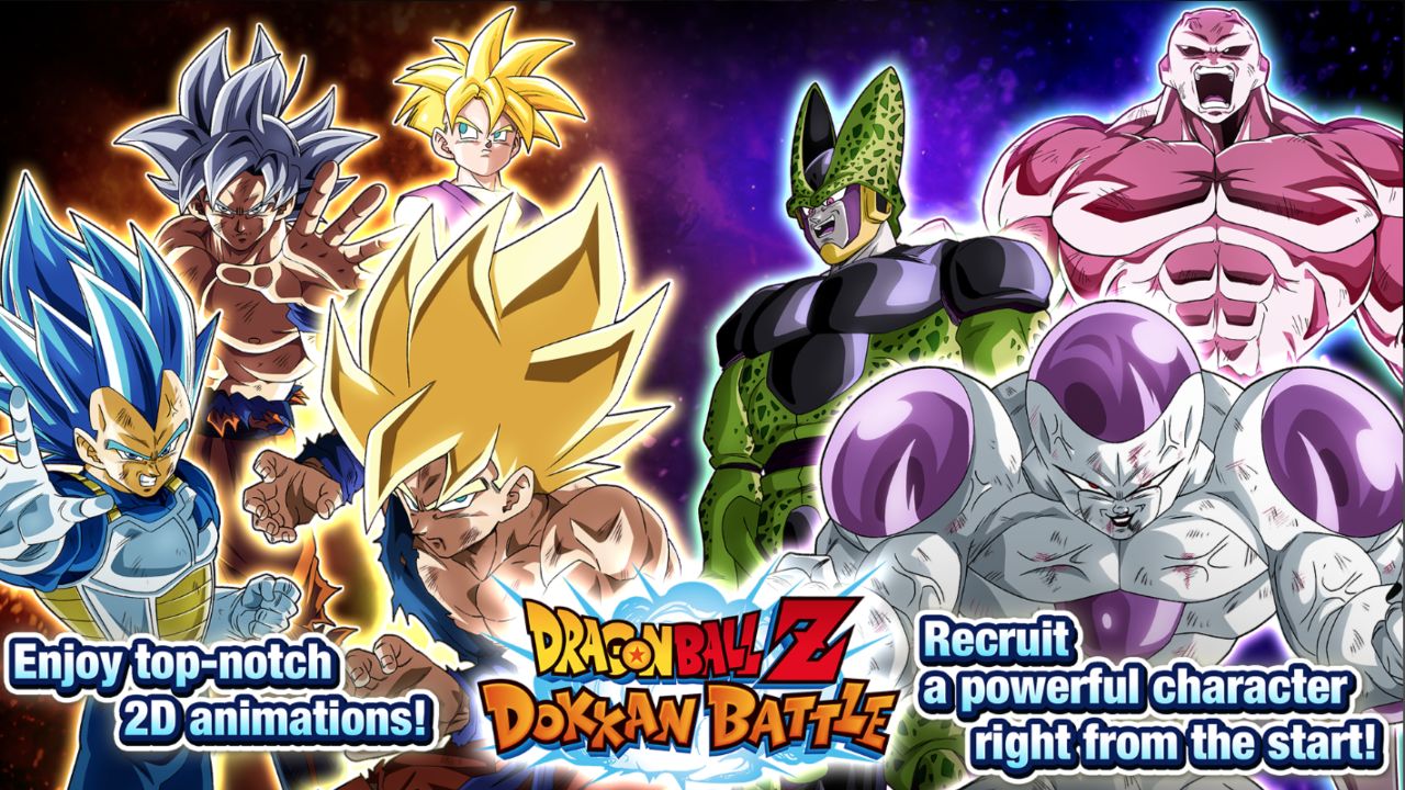 Feature image for our Battle Of Fate tier list. It shows a promo image featuring several Dragon Ball Z characters.