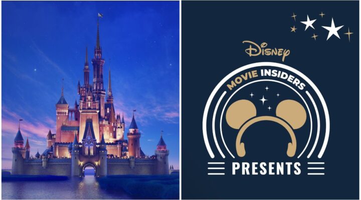 feature image for our disney movie insiders codes guide, the image features the classic disney castle, as well as the logo for disney movie insiders