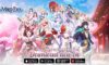 The featured image for our Miko Era: Twelve Myths classes guide, featuring a whole roster of characters facing the camera with a colourful outdoor background, featuring a blue sky with pink clouds.