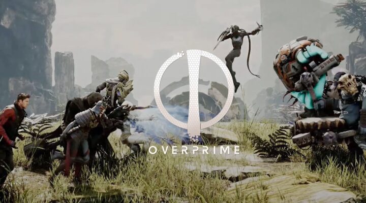 The featured image for our Paragon The Overprime builds guide, featuring Paragon characters charging at each other in battle.