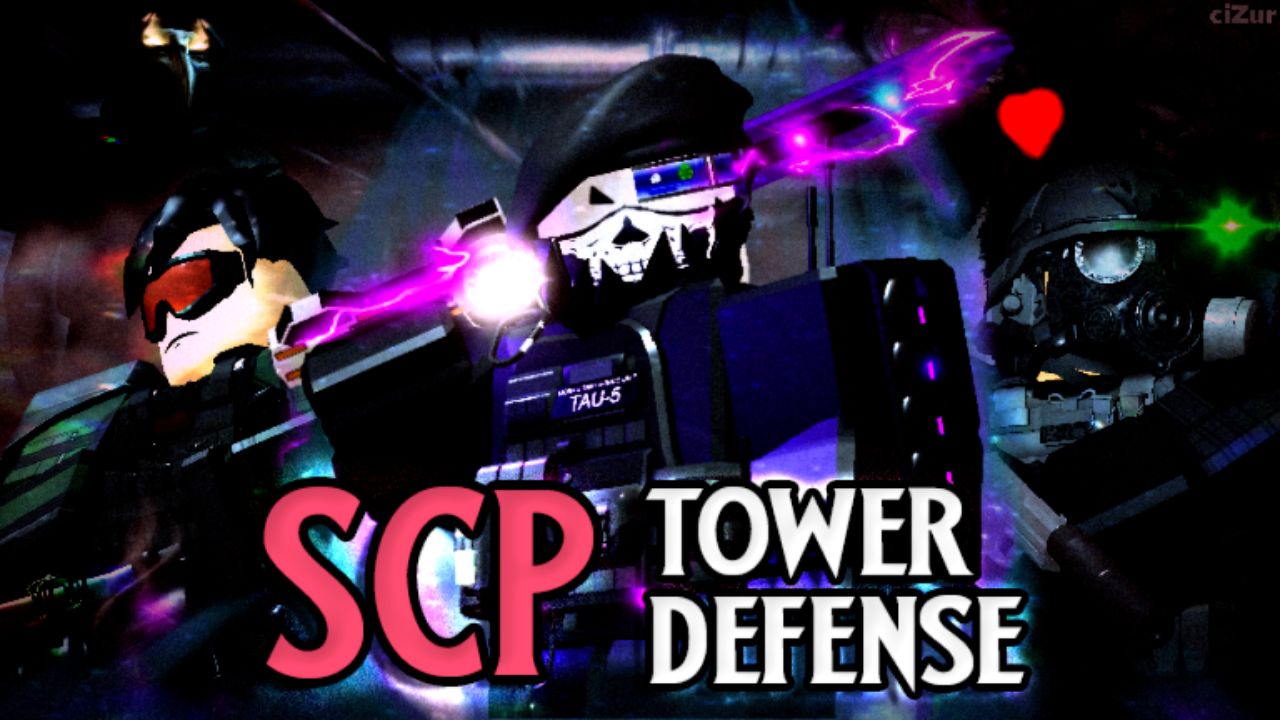 Feature image for our SCP Tower Defense codes guide. It shows three SCP Foundation stafff.