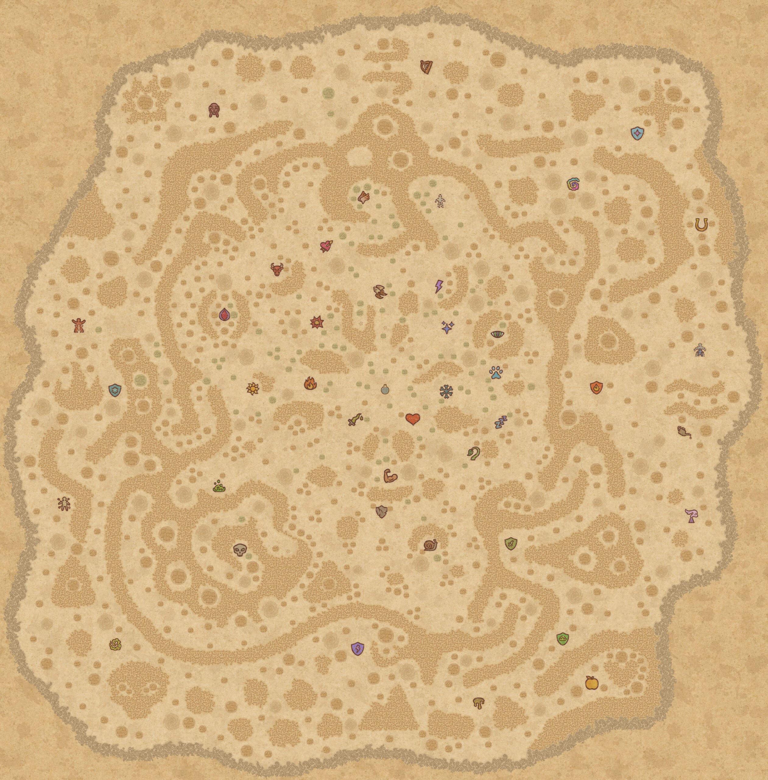 photo of the full water map for our potion craft maps guide