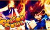 feature image for our dragon soul codes guide, the image features a roblox drawing of goku from dragon ball z as well as the game's logo