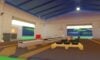 Feature image for our guide on how to get gems in car factory tycoon. It shows the inside of a car workshop.