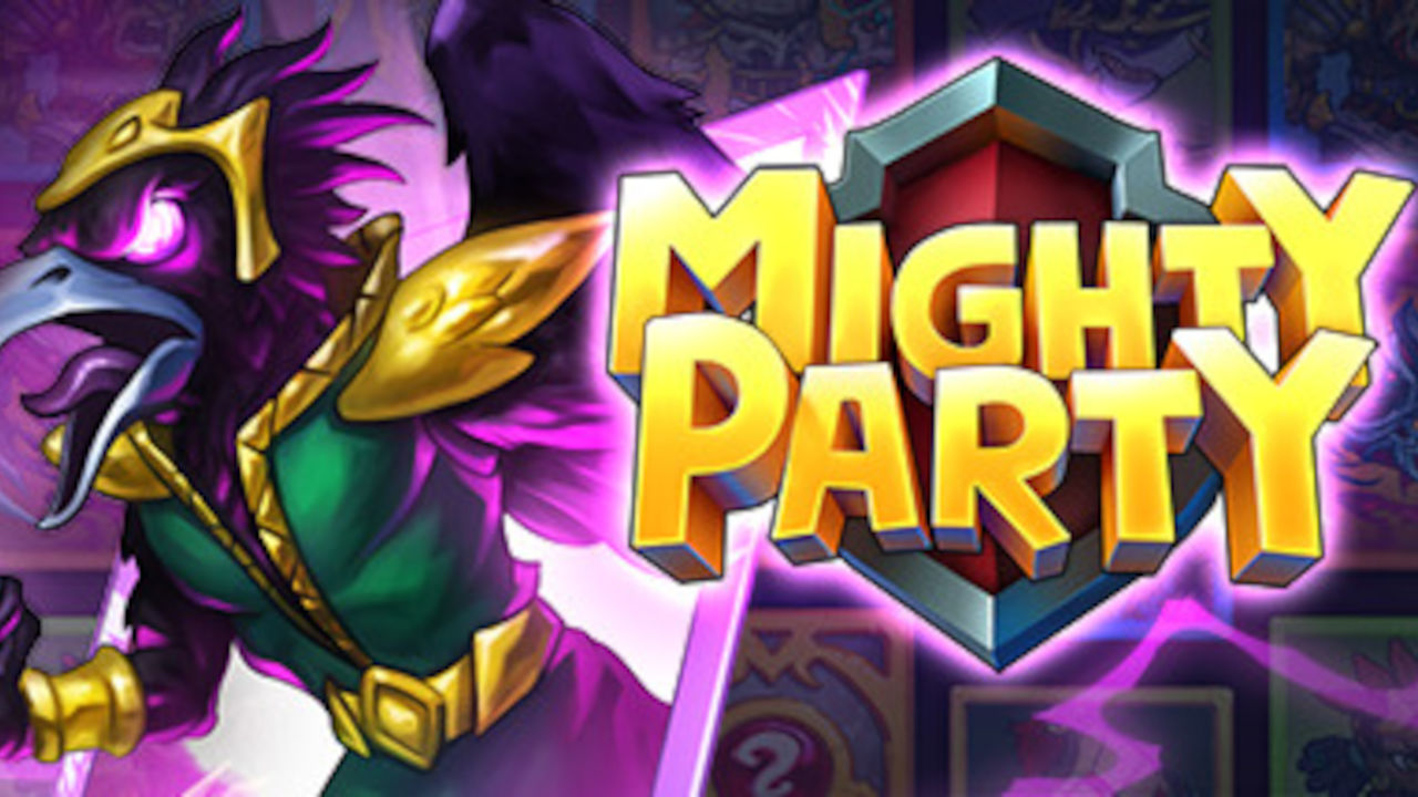Mighty Party character and logo.