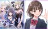 feature image for our blue reflection sun tier list, the image features two sets of promo art for the game of some of the characters, as a group of them sit together, and another is waving towards the viewer