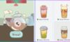 feature image for our boba story recipes guide, the image features promo screenshots of the game such as a teapot brewing tea and promo art for the different types of tea with various lids such as a cat, mushroom, deer antlers and a strawberry