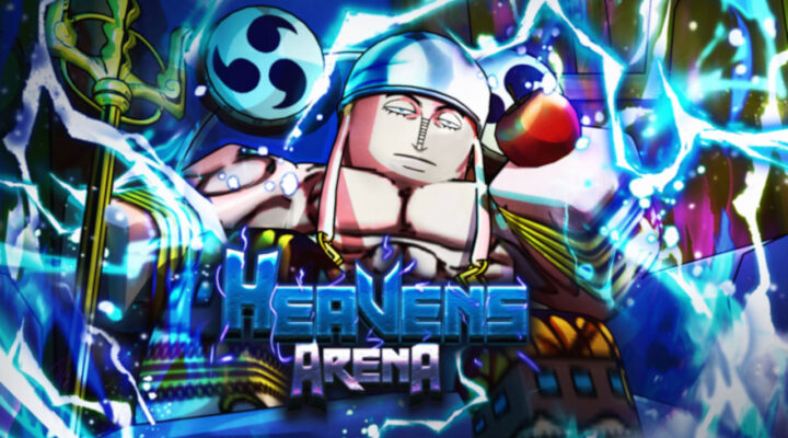 Heavens Arena characters and logo