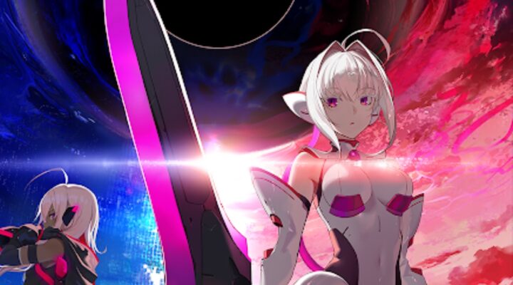 The featured image for our N-Innocence codes guide, featuring two characters from the game. The character on the right is the only one facing the camera, and her background is a red sky. The other character's background is a blue sky.