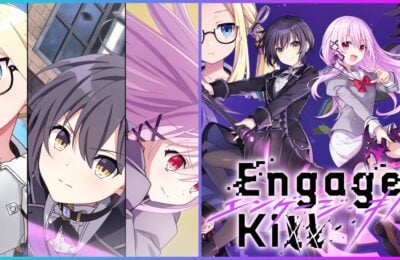 feature image for our engage kill codes guide, the image features promo art for the game with anime style characters from the game itself, the games logo is also at the bottom