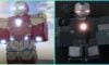 feature image for our iron man simulator 2 suits guide, the image features promo screenshots of the iron man suits in the roblox game on roblox character models