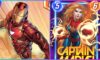 feature image for our marvel snap bundles guide, the image features art from the game of iron man and captain marvel as she wields her powers with her fists