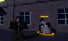 The feature image for our Roblox Is Unbreakable Homeless Man guide. It shows a player character stood next to the Homeless Man in London during the Phantom Blood chapter.