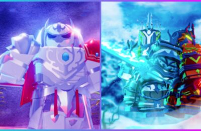 feature image for our RPG champions codes guide, the image features roblox versions of knights as they are surrounded by clouds