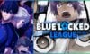 feature image for our blue locked league codes, the image features official promo art for the game with roblox versions of some of the characters from the blue lock series, with the game's logo and part of the logo from blue lock, there is also official art of some of the characters from the anime series