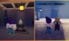 feature image for our demon slayer midnight sun clans, the image features screenshots from the game of a roblox character standing by a man kneeling on a cushion inside of a house, there is also a screenshot of a roblox character standing outside next to a roblox version of rengoku from the demon slayer series