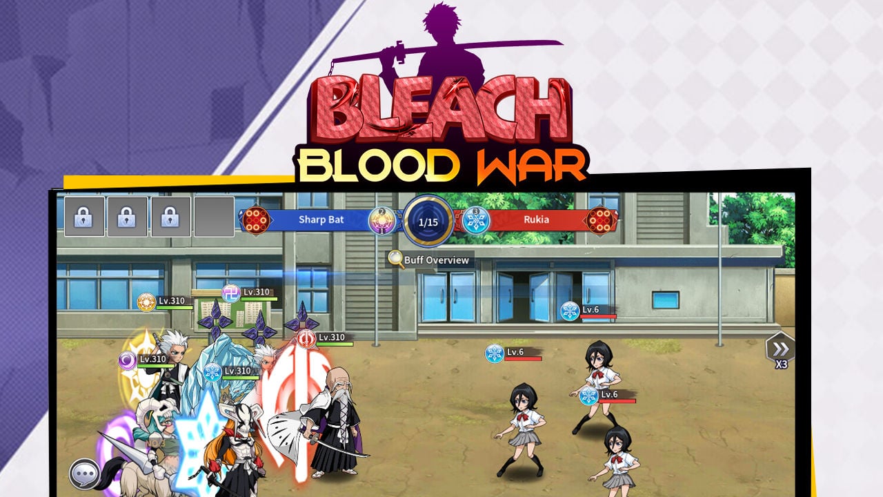 Bleach Blood War characters battling.