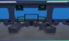 feature image for our crab lab reactor code guide, the image features a screenshot of an area from the game, which looks to be the room where the submarine is controlled, as there are large glass windows and a ship wheel