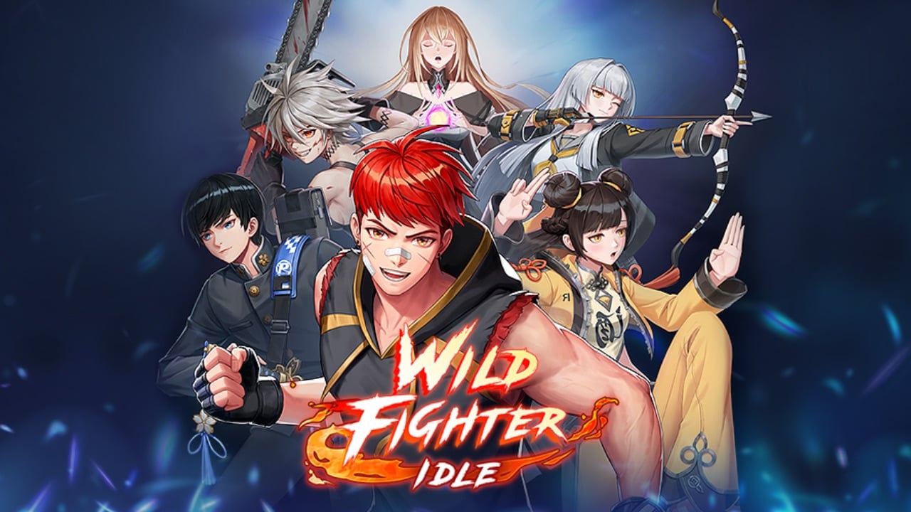 The featured image for our Idle Fighter Idle codes guide, featuring characters from the game gathered in a group, smiling at the camera with the game's title card at the front.