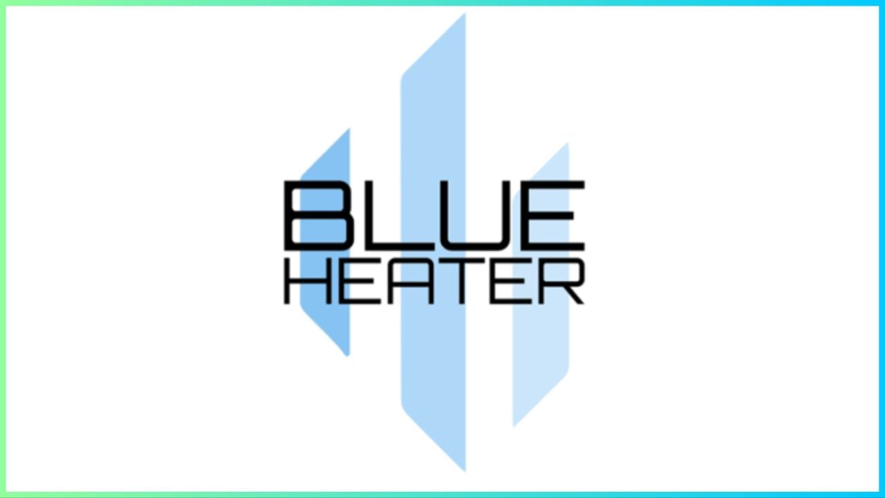 feature image for our blue heater codes, the image features the game's logo which consists of the game's neame on top of three blue lines with sharp edges