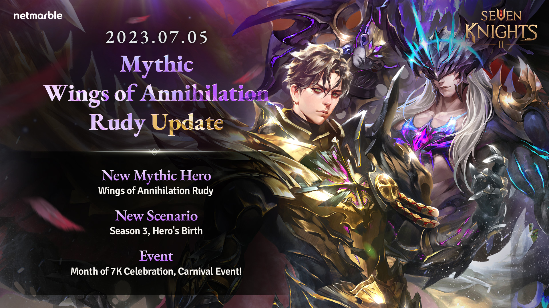 Seven Knights 2 Gets Mythic Hero Rudy, Events, and Much More in its Latest Update