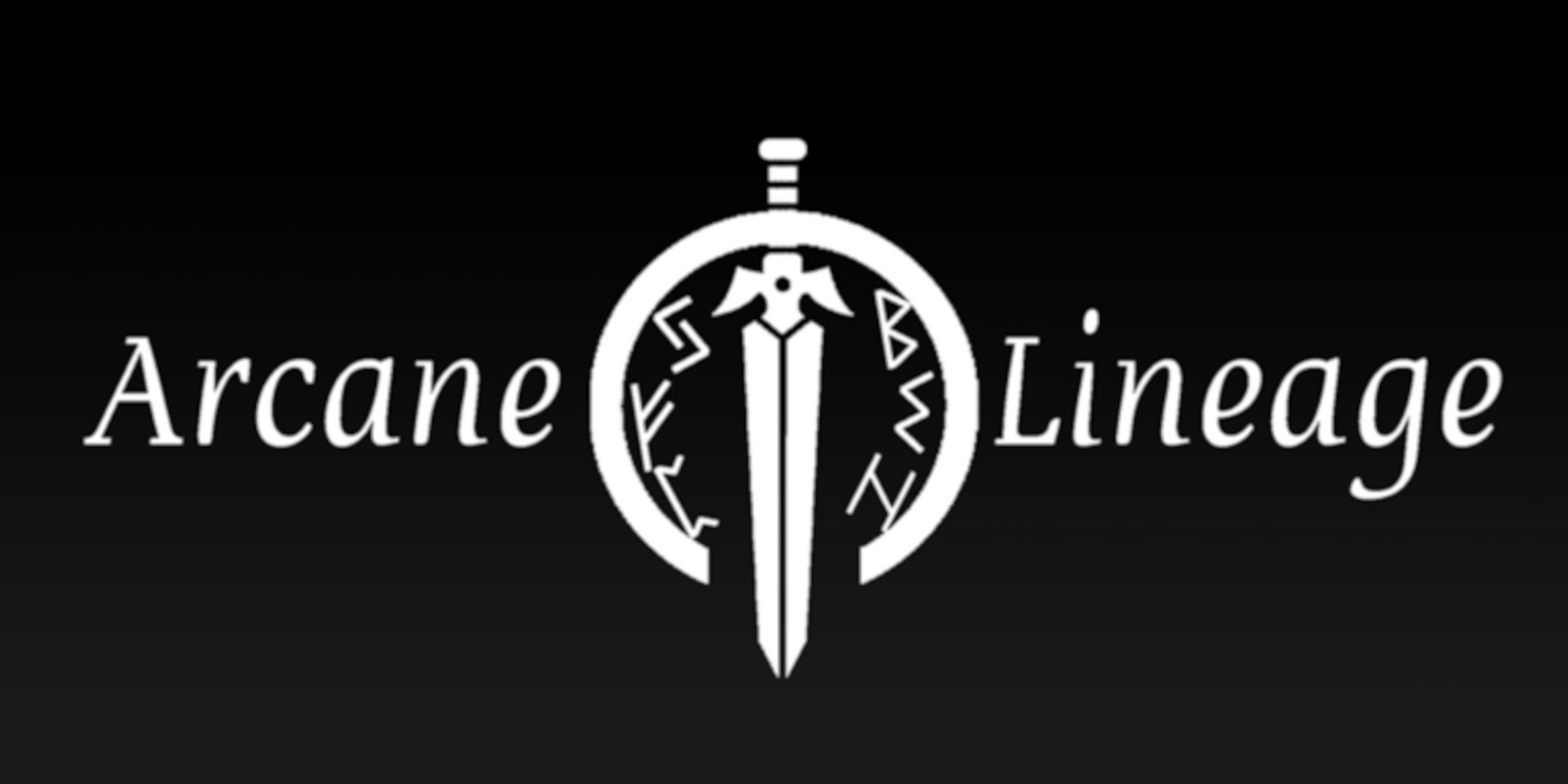 The official Arcane Lineage logo from Roblox.