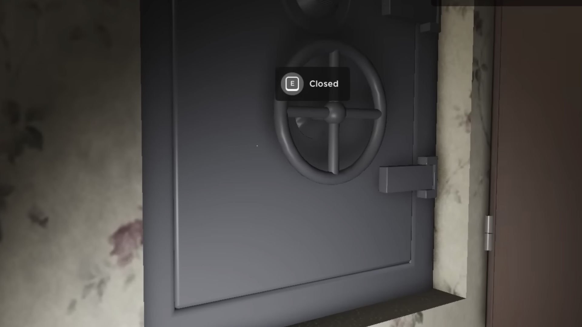 The hidden vault in the Dollhouse Short Creepy Stories Roblox game.