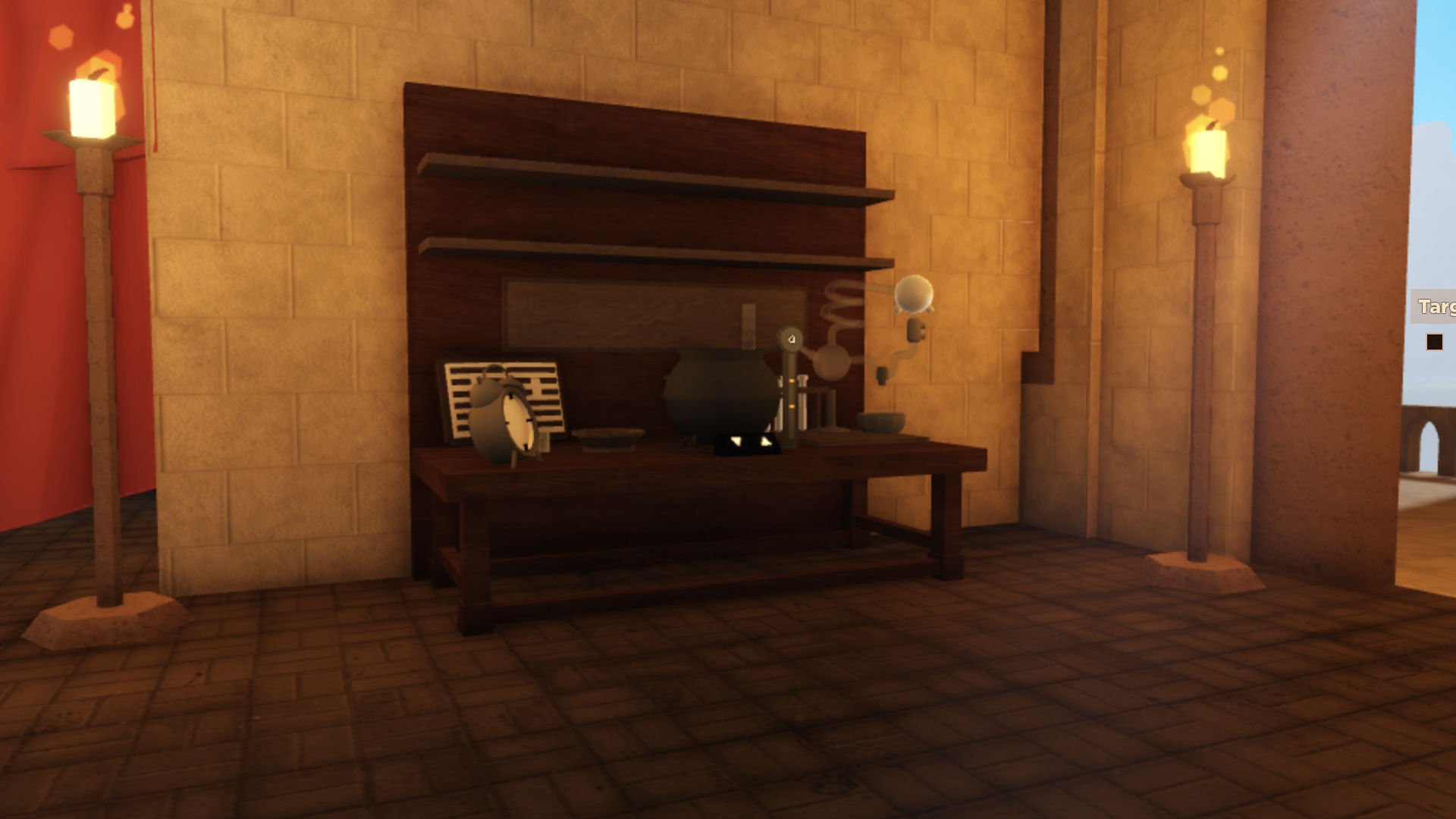 The potion brewing desk in Ro-Wizard.