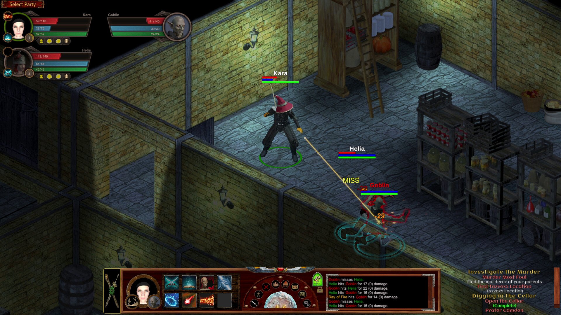 Two game characters fighting in open roof building. Image is from Passageway of the Ancients.
