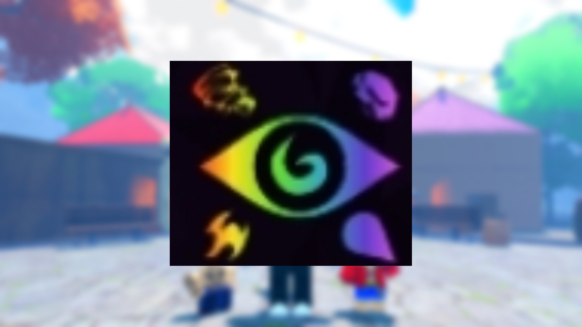 The icon for the Avatar Technique from Roblox game Anime Last Stand. In the background is a blurred screenshot from the game.