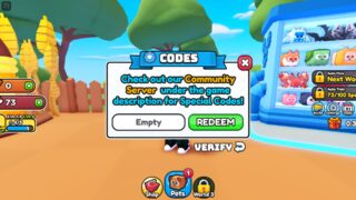 A screenshot of the code redemption screen in Roblox game Mowing Simulator.
