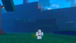 image of a roblox player standing by the large hill with plenty of ledges to climb