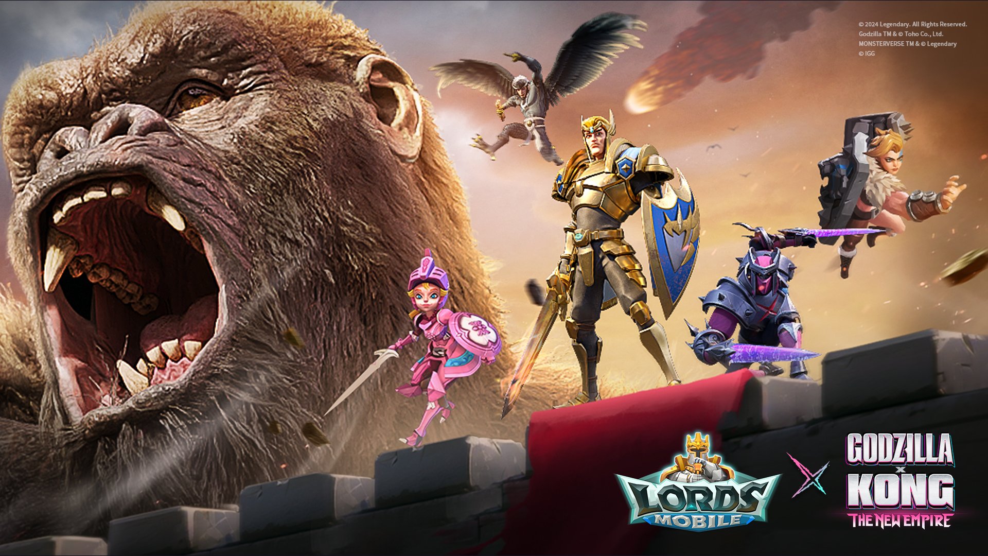 Apple Products and In-Game Goodies up for Grabs in the Lords Mobile Godzilla Kong War Event
