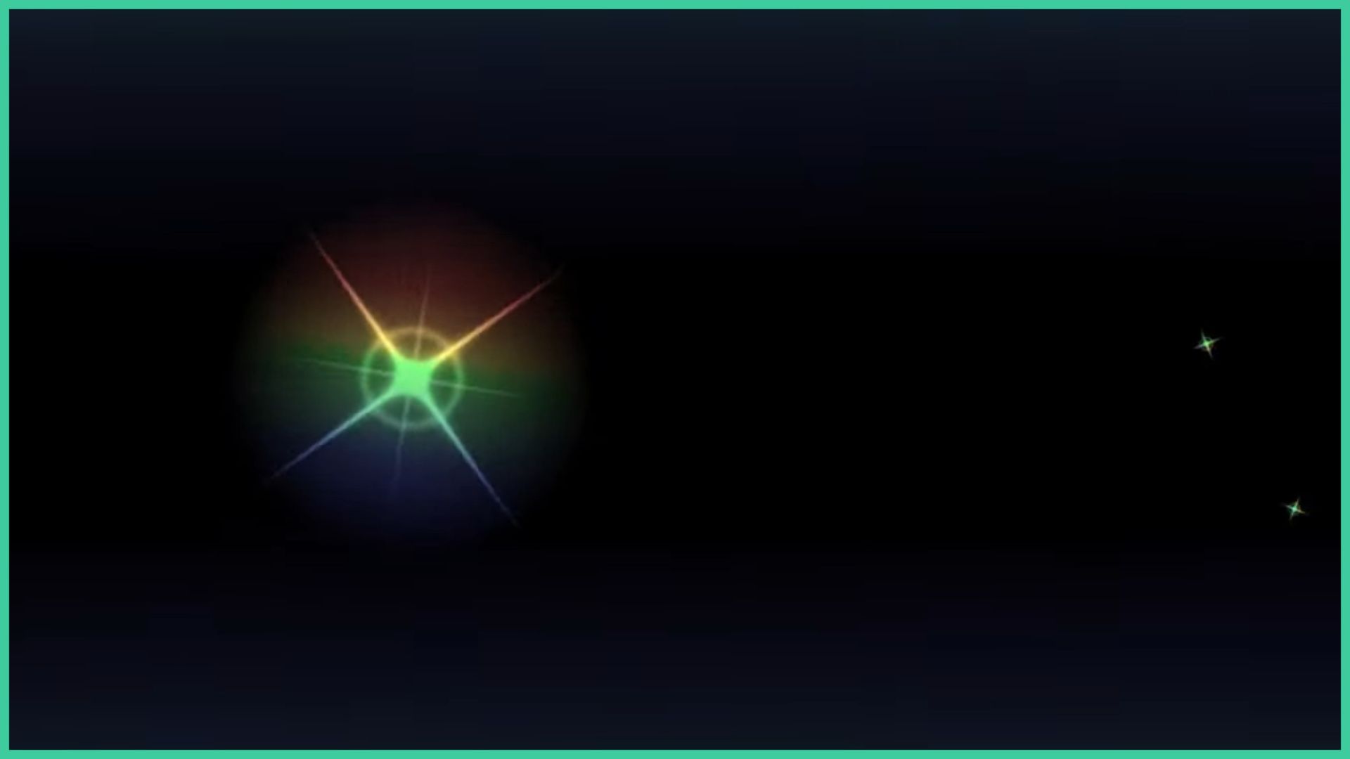 feature image for our hades rng cheatreal guide, the image is a screenshot of the cutscene that plays before you obtain the aura, which is of a rainbow star with a smaller star behind it and a circle, with 2 small stars to the right