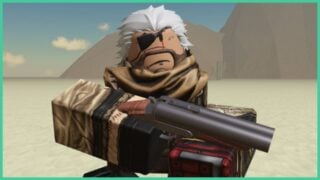 The Deadly Delivery Veteran class, who holds a shotgun whilst wearing an eyepatch.
