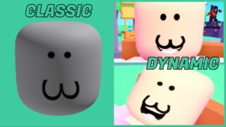 image depicts the old :3 face next to the new :3 dynamic face