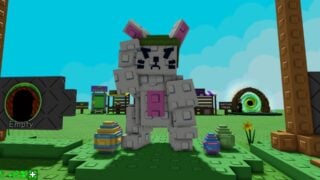 Screenshot from Grow A Garden. It shows the Easter Quest NPC, Commander Carrot, a rabbit in a military helmet who stand saluting. Screenshot from Grow A Garden. It shows the Easter Quest NPC, Commander Carrot, a rabbit in a military helmet who stand saluting.