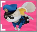 image shows the static of the whisker glider skin