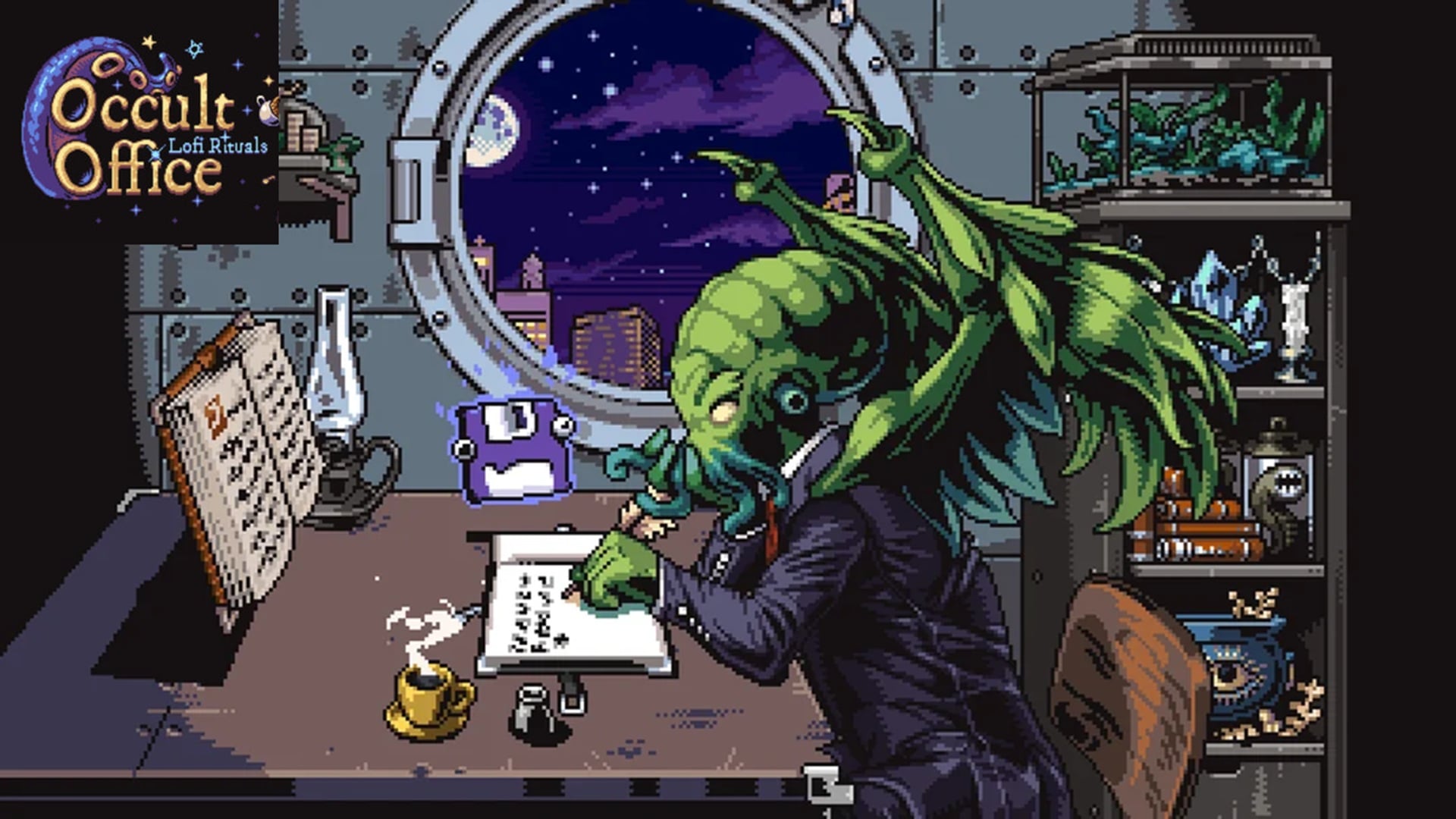 Occult Office: Lofi Rituals Is a Productivity Game with Vampire Survivors-Like Modes