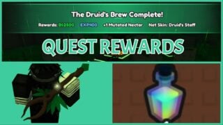 image shows the druid quest rewards image shows the druid quest rewards
