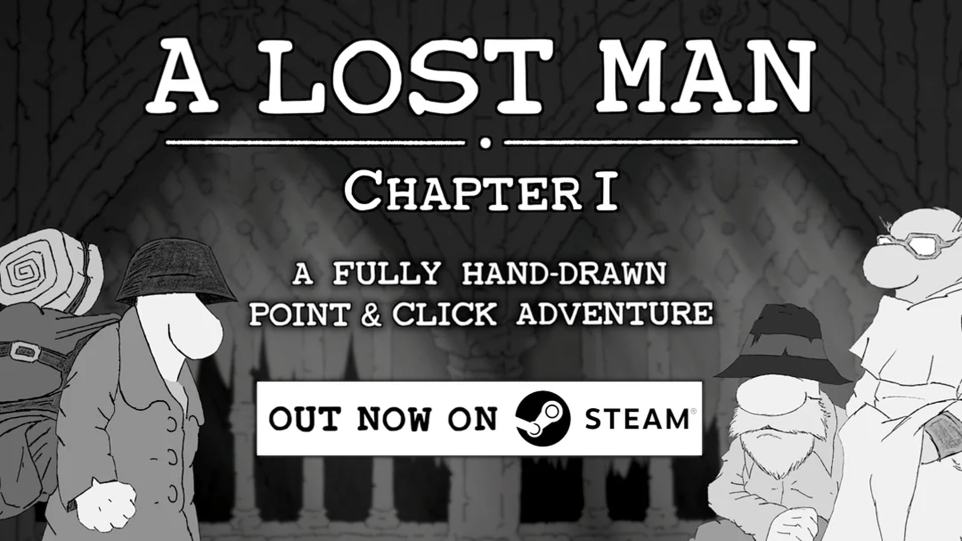 A Lost Man Is an Atmospheric, Grayscale Hand-Drawn Point-and-Click Adventure, Out on Steam