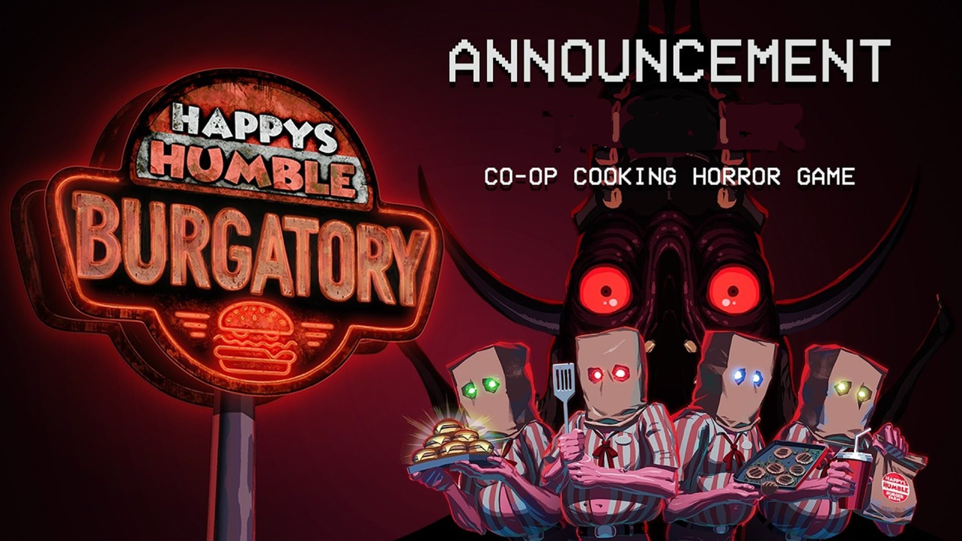 Co-Op Cooking Horror Happy’s Humble BURGATORY Arrives on Steam Next Month