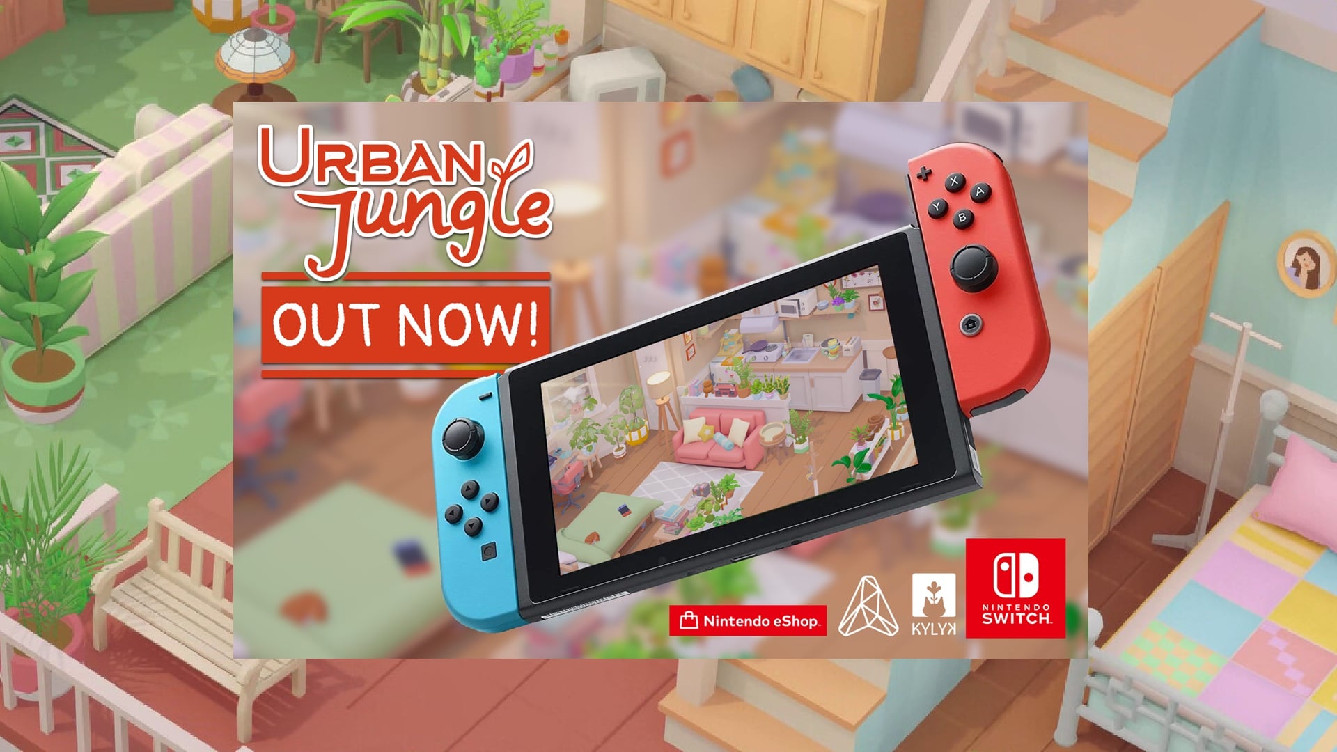 Cosy Puzzle Sim with Houseplants Urban Jungle Launches on Nintendo Switch
