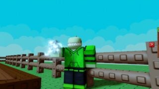 Screenshot from Grow A Garden 2, showing a player character dressed in green holding up a strawberry with the Frozen mutation, which makes it look like it's encased in a block of ice. Screenshot from Grow A Garden 2, showing a player character dressed in green holding up a strawberry with the Frozen mutation, which makes it look like it's encased in a block of ice.