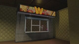 Screenshot from Scary Shawarma Kiosk: The Anomaly showing the kiosk appearing in The Backrooms. Screenshot from Scary Shawarma Kiosk: The Anomaly showing the kiosk appearing in The Backrooms.