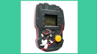 The Shadow Grinder toy from the McDonald's Sonic the Hedgehog LCD Game Consoles series.